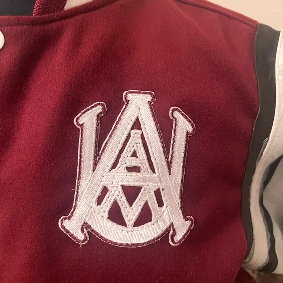 Alabama A&M University Motto Letterman Jacket (sleeves covered with plastic) - Picture 3 of 6